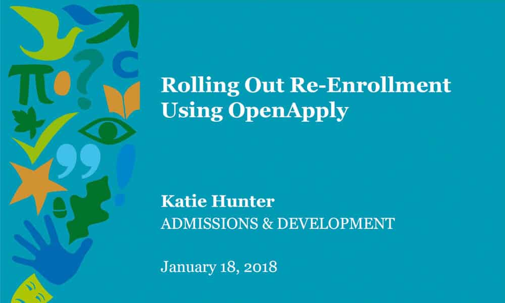 Managing Re-Enrolment