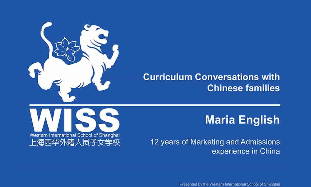 Curriculum Conversations with Chinese Families