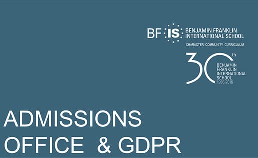 Admissions Office & GDPR