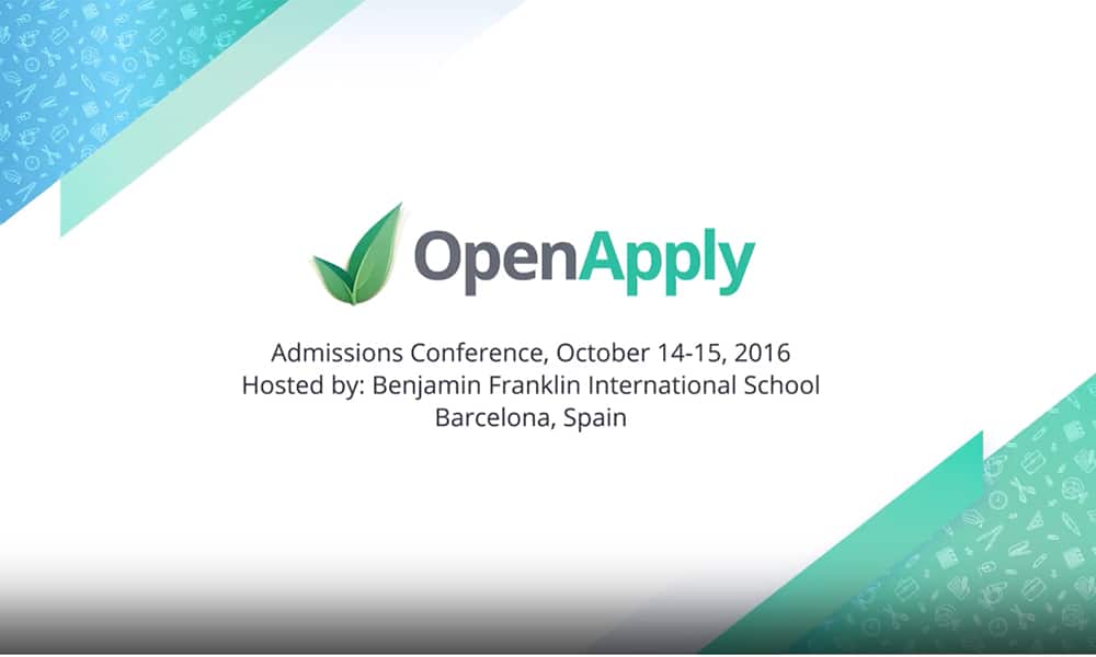 OpenApply Admissions Conference Barcelona