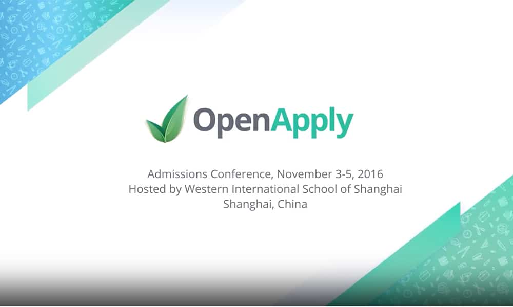 OpenApply Admissions Conference Shanghai