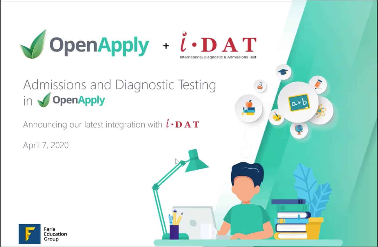 Admissions and Diagnostic Testing in OpenApply: Announcing our latest integration with IDAT