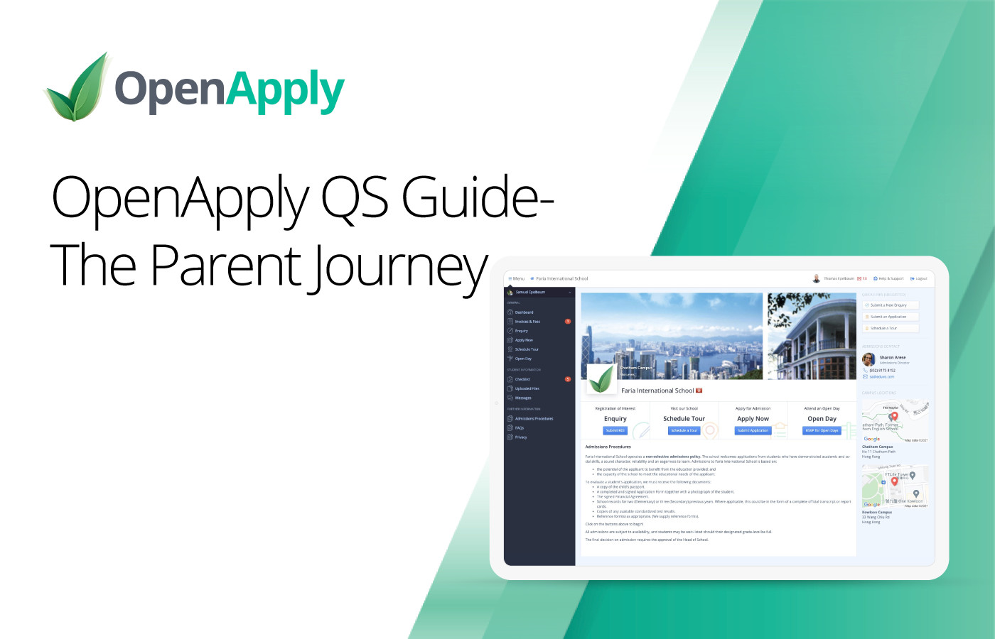 OpenApply QuickStart Guide: The Parent Journey
