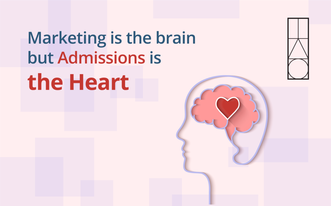 Marketing is the brain but Admissions is the heart